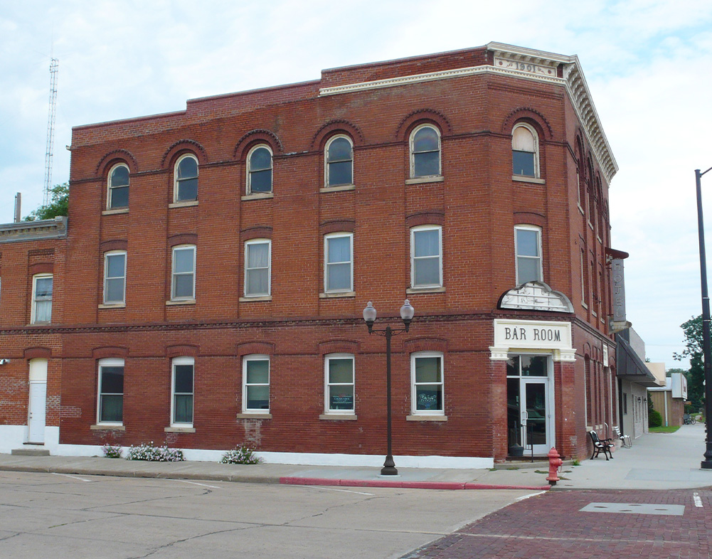historic building in downtown Scribner, NE